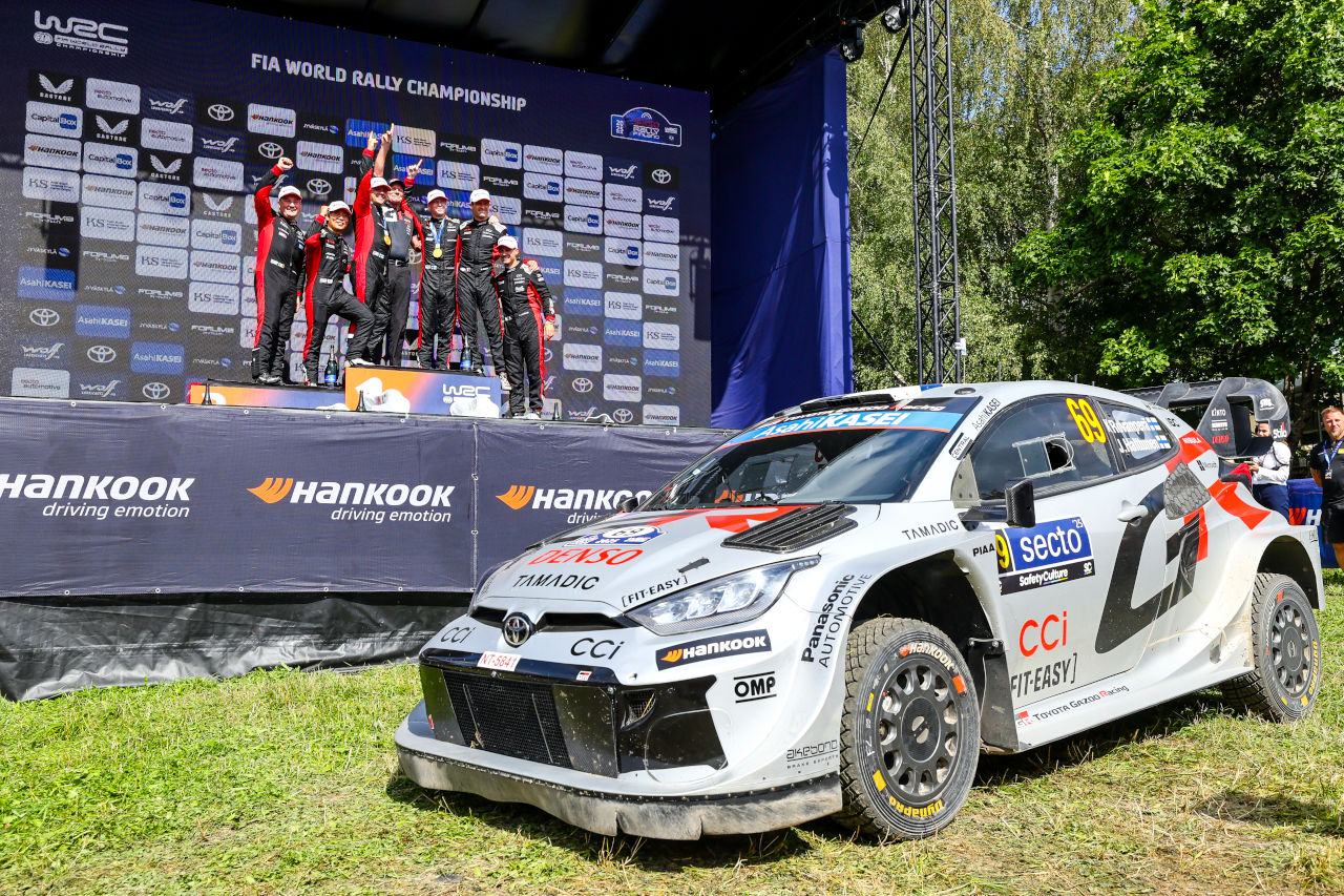 トヨタGR、歴史的な1-2-3-4-5フィニッシュを達成「ドリームチームに恵まれている」とカンクネン／WRC第9戦フィンランド