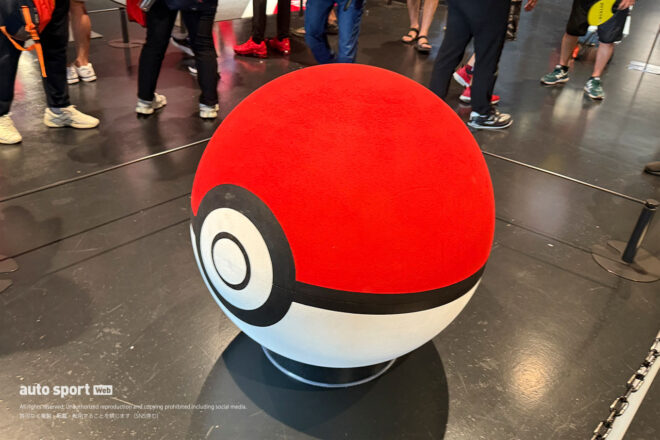 Honda RACING Galleryに設置されていたモンスターボール／2025鈴鹿8耐