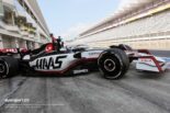 17年ぶりに富士スピードウェイを走行した現行規定のF1マシン。平川亮が初日のステアリングを握った