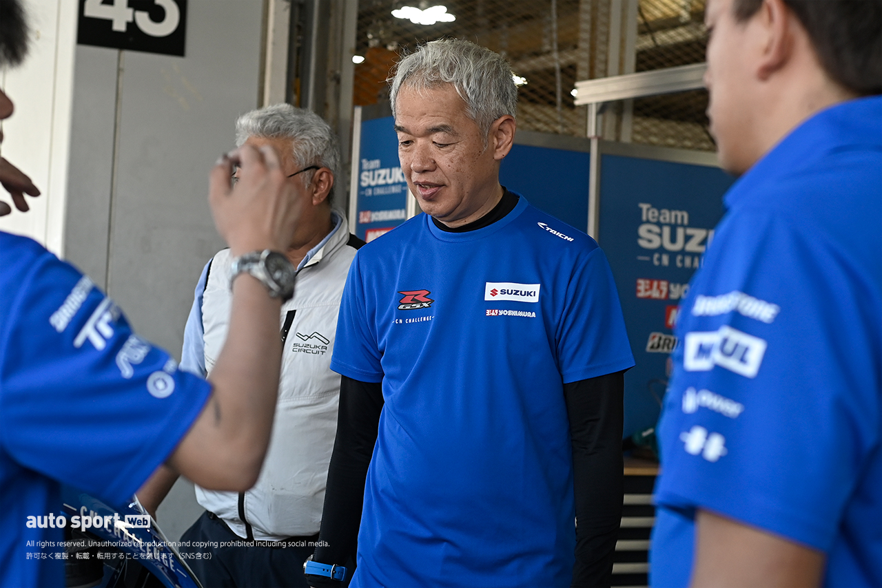 プロジェクトリーダー兼チームディレクターを務める佐原伸一氏（Team SUZUKI CN CHALLENGE）／2025鈴鹿8耐