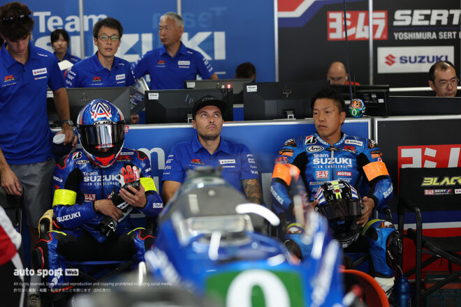 アルベルト・アレナス、エティエンヌ・マッソン・津田拓也（Team SUZUKI CN CHALLENGE）／2025鈴鹿8耐