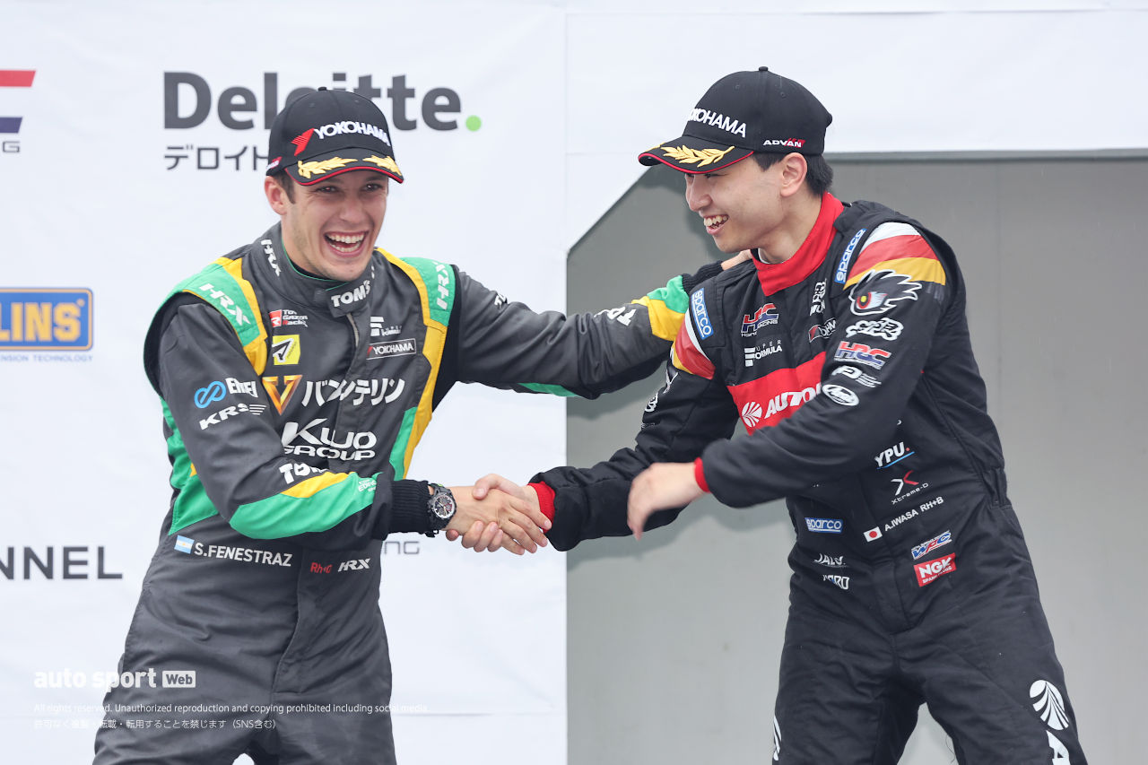 初優勝の岩佐「F2の経験が活きた」。好ペース披露の福住は「早い段階で上がっていれば」と悔やむ【第8戦決勝会見】