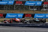 ルイス・ハミルトン（フェラーリ）とアンドレア・キミ・アントネッリ（メルセデス）
