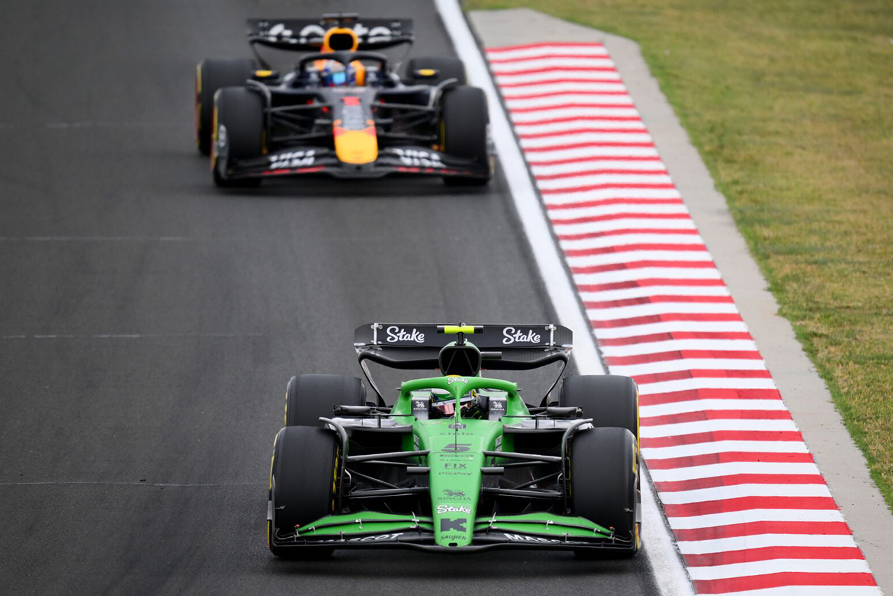 ガブリエル・ボルトレート（キック・ザウバー）＆マックス・フェルスタッペン（レッドブル）