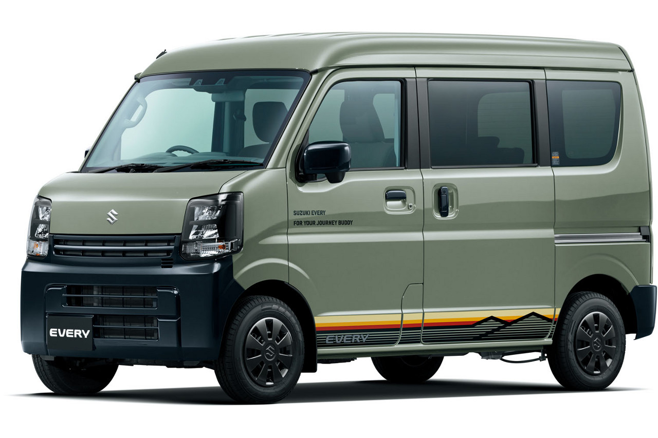 スズキ、エブリイに“Jリミテッド”を設定。趣味やレジャーユースをより楽しめるカジュアルな外観に