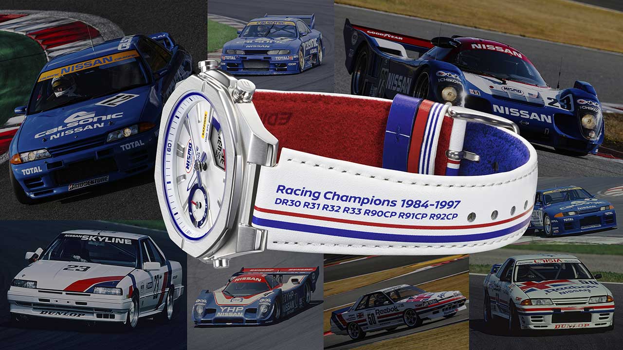 ニッサン／ニスモ全面監修。初代ロゴ＆トリコロールで歴代レースカーを彷彿させるカシオEDIFICE新製品が登場