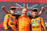 2025年F1第14戦ハンガリーGP　ワンツーフィニッシュを飾ったランド・ノリスとオスカー・ピアストリ（マクラーレン）