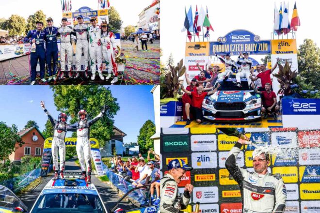 チェコの盟主ヤン・コペツキーが前人未到の通算12勝目。全日本王者の新井大輝はR5最上位フィニッシュ／ERC第6戦