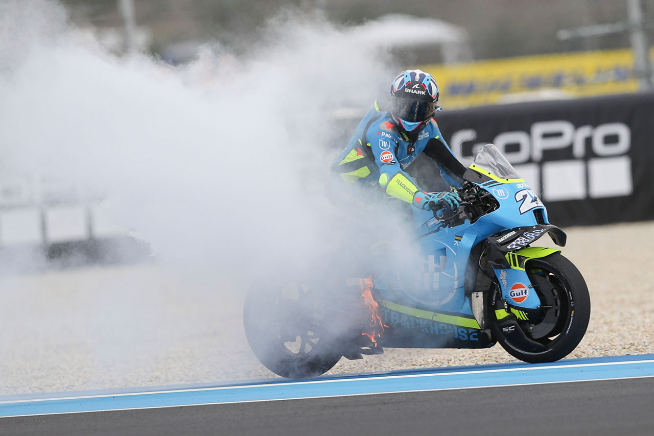 KTMアコスタが初開催の地で初日首位発進。アプリリア2台エンジンブロー／第14戦ハンガリーGP