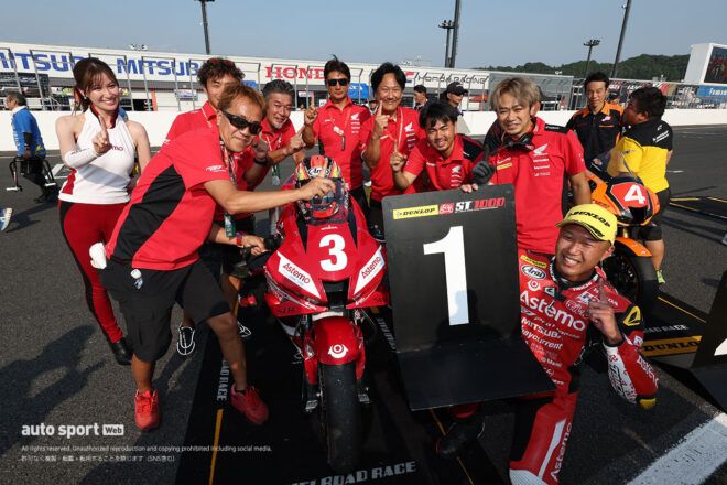 羽田が2位以下を寄せ付けない走りで今季初優勝。西村が2番手に追い上げるも終盤に転倒／2025全日本ロード第4戦もてぎST1000レース1