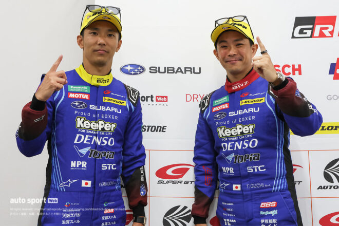 「ドンピシャ」だった井口のアドバイス。「速くてかっこいいBRZの姿を見せたい」【スーパーGT第5戦GT300予選会見】