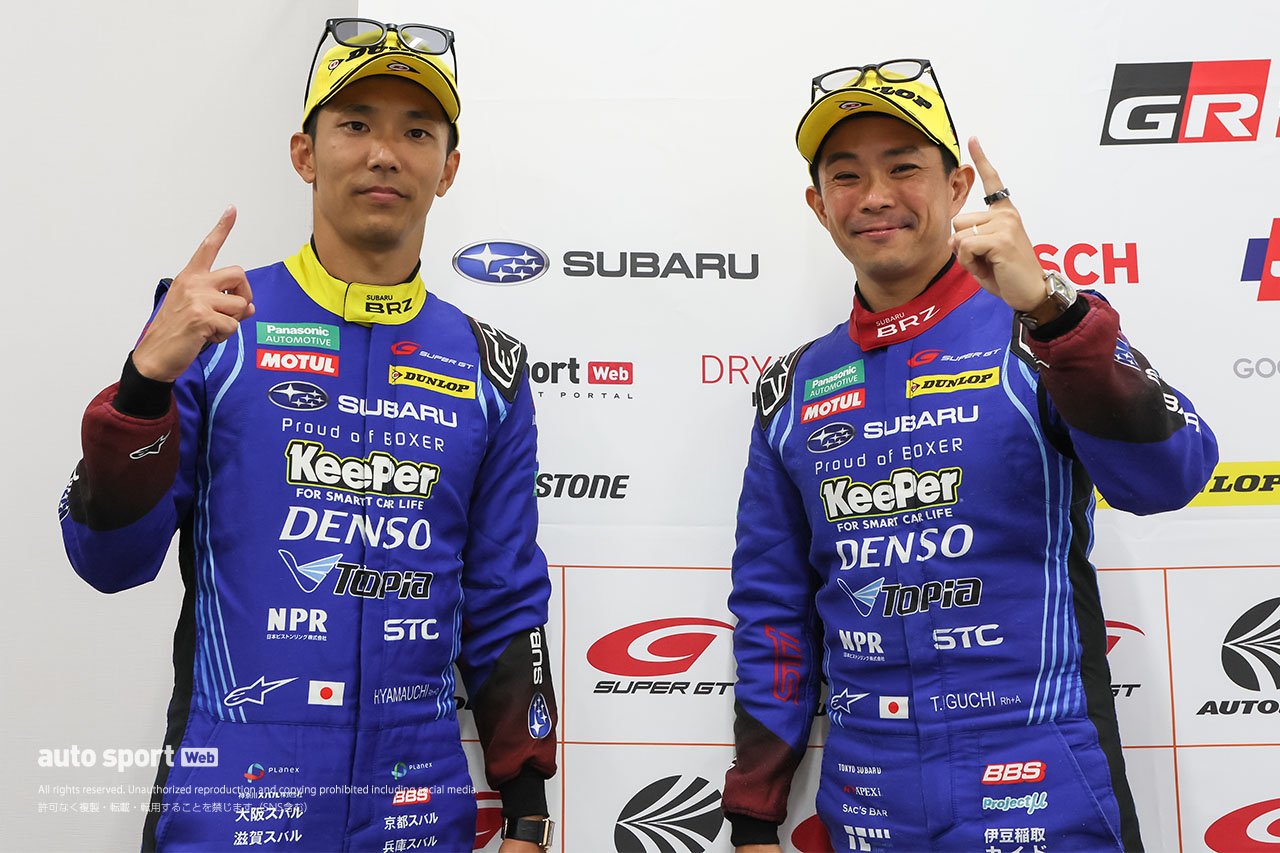 「ドンピシャ」だった井口のアドバイス。「速くてかっこいいBRZの姿を見せたい」【スーパーGT第5戦GT300予選会見】