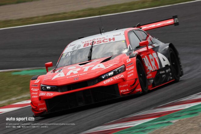 野尻智紀がアタックを担当しながら、12番手となってしまったARTA MUGEN CIVIC TYPE R-GT