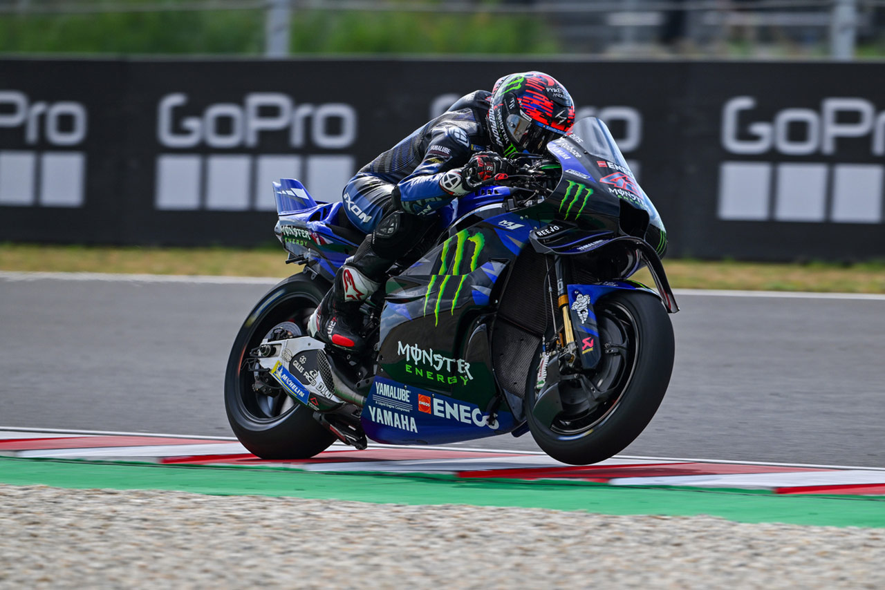 ヤマハ：クアルタラロ1周目リタイア「砂に乗ってしまった」リンスは16位／第14戦ハンガリーGP