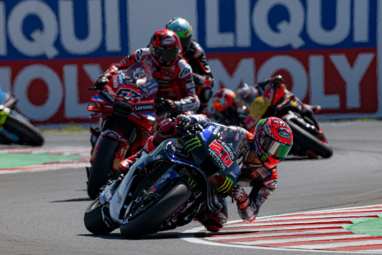 ヤマハ、前日クラッシュのクアルタラロ「早めにブレーキ」も10位入賞／第14戦ハンガリーGP