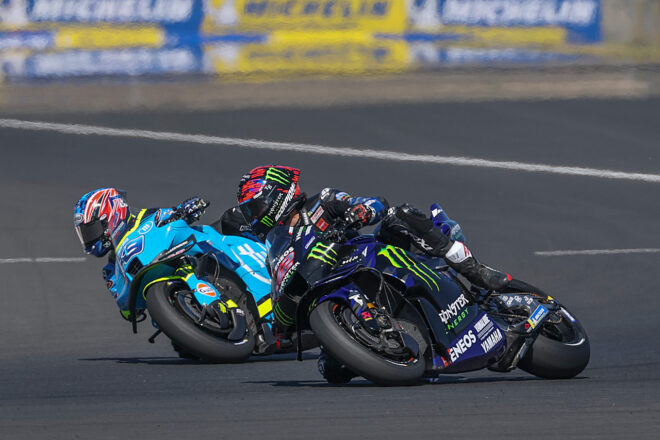 ヤマハ、前日クラッシュのクアルタラロ「早めにブレーキ」も10位入賞／第14戦ハンガリーGP