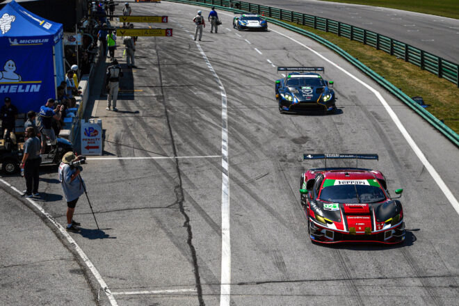 逆転でコルベット3号車が今季初優勝。WTRランボルギーニ炎上もドライバーは無事／IMSA第9戦バージニア