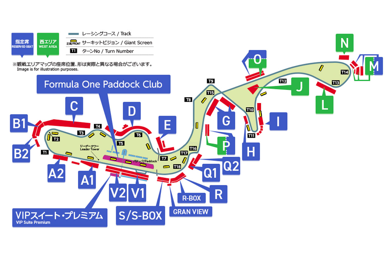 2026年F1日本GPの観戦席概要