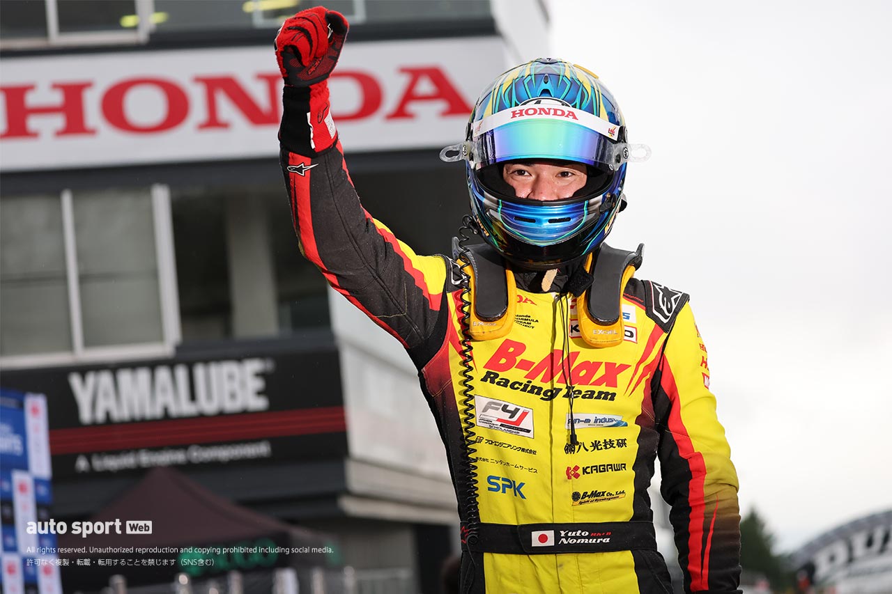 スーパーフォーミュラ・ライツ第6戦SUGOは野村勇斗が制し7連勝。佐野雄城が4戦連続の2位に