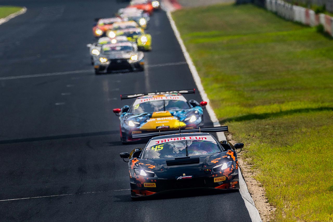 SROジャパンカップ第3ラウンドレース2岡山はPONOS RACINGの45号車フェラーリが今季初優勝を飾る