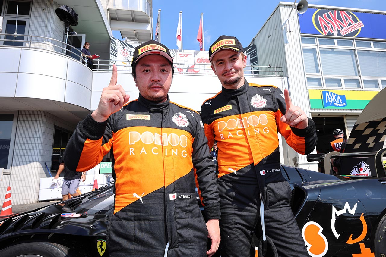 SROジャパンカップ第3ラウンドレース2岡山はPONOS RACINGの45号車フェラーリが今季初優勝を飾る