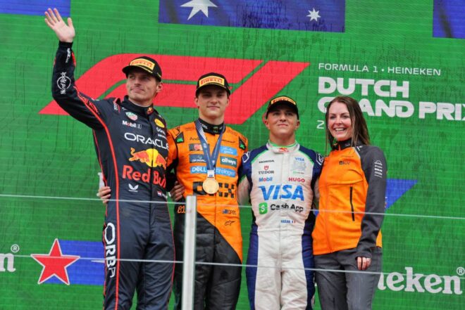 2025年F1第15戦オランダGP　表彰式