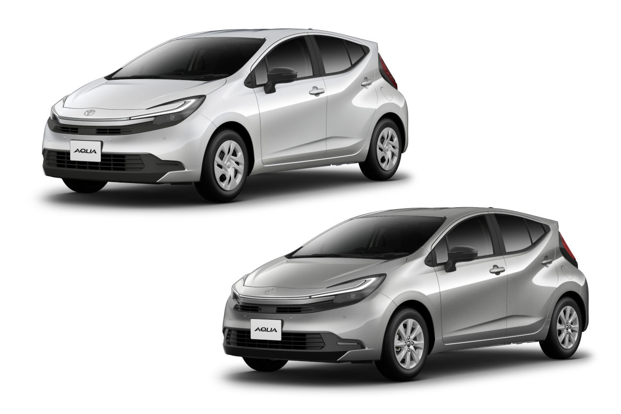 『トヨタ・アクア』が大幅改良。ハンマーヘッド採用のほか内外装に新色、ブレーキホールド標準化