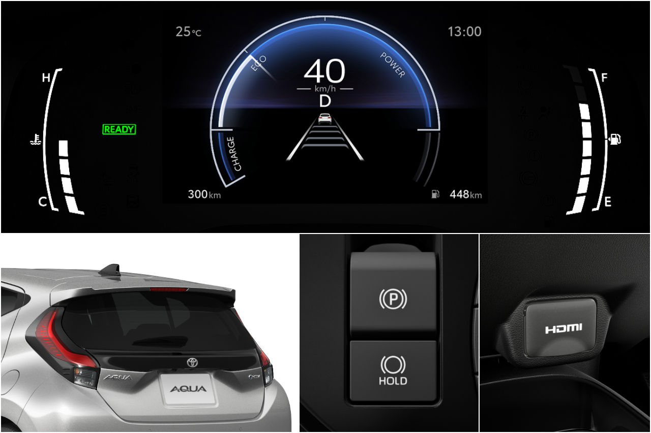 『トヨタ・アクア』が大幅改良。ハンマーヘッド採用のほか内外装に新色、ブレーキホールド標準化