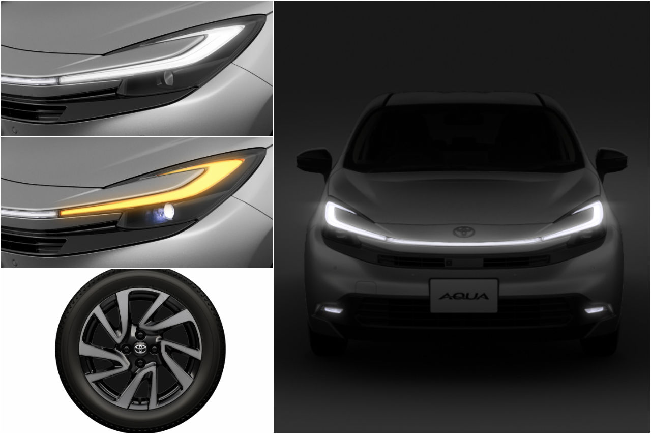 『トヨタ・アクア』が大幅改良。ハンマーヘッド採用のほか内外装に新色、ブレーキホールド標準化
