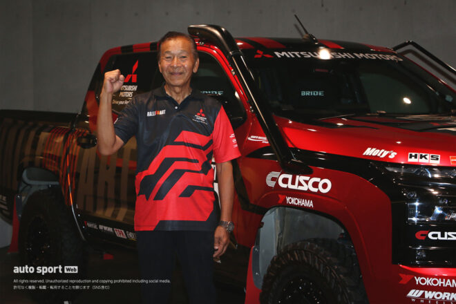 チーム三菱ラリーアートが凱旋。AXCR優勝報告会を開催「ロスを最小限に抑えたチームワークの賜物」
