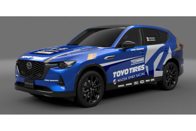 マツダCX-60がラリー北海道に参戦。前年のCX-5に続く活躍に期待