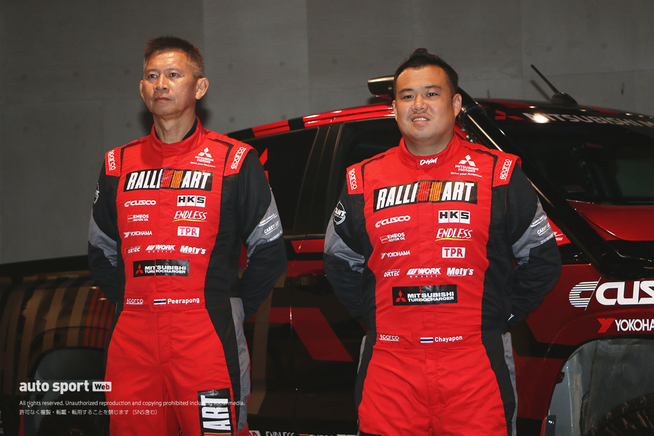 チーム三菱ラリーアートがAXCR優勝報告会を開催「タイムロスを最小限に抑えたチームワークの賜物」