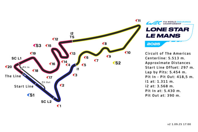2025年WEC第6戦オースティン　TV放送＆タイムスケジュール／最新エントリーリスト