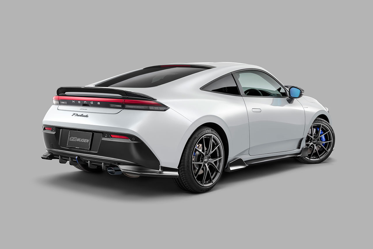 新型ホンダ・プレリュードの無限パーツが登場。開発中のエアロやスポーツマフラーは2026年初めに発表へ