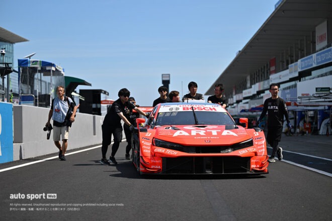 【ブログ】メリはコースウォークから気合充分。3Dプリンター製の新パーツも登場／スーパーGTサーキット便り第5戦