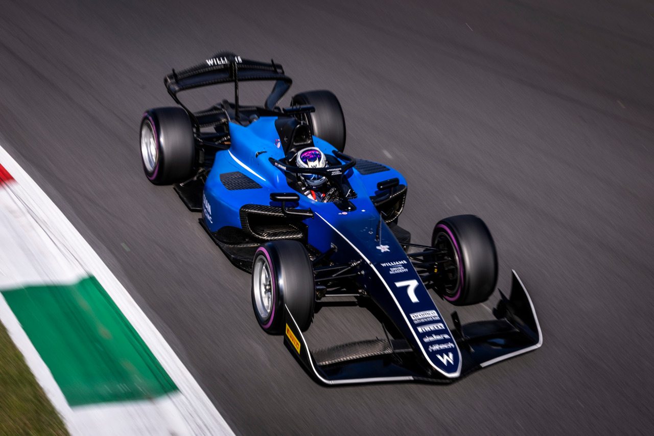 2025年FIA F2第11戦モンツァ　ルーク・ブラウニング（ハイテックTGR／ウイリアムズ育成）