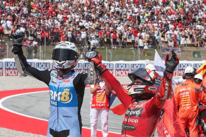 アレックス・マルケスが地元で今季2勝目、兄弟で1-2。チャンピオン決定は日本GP以降に持ち越し／MotoGP第15戦カタルーニャGP