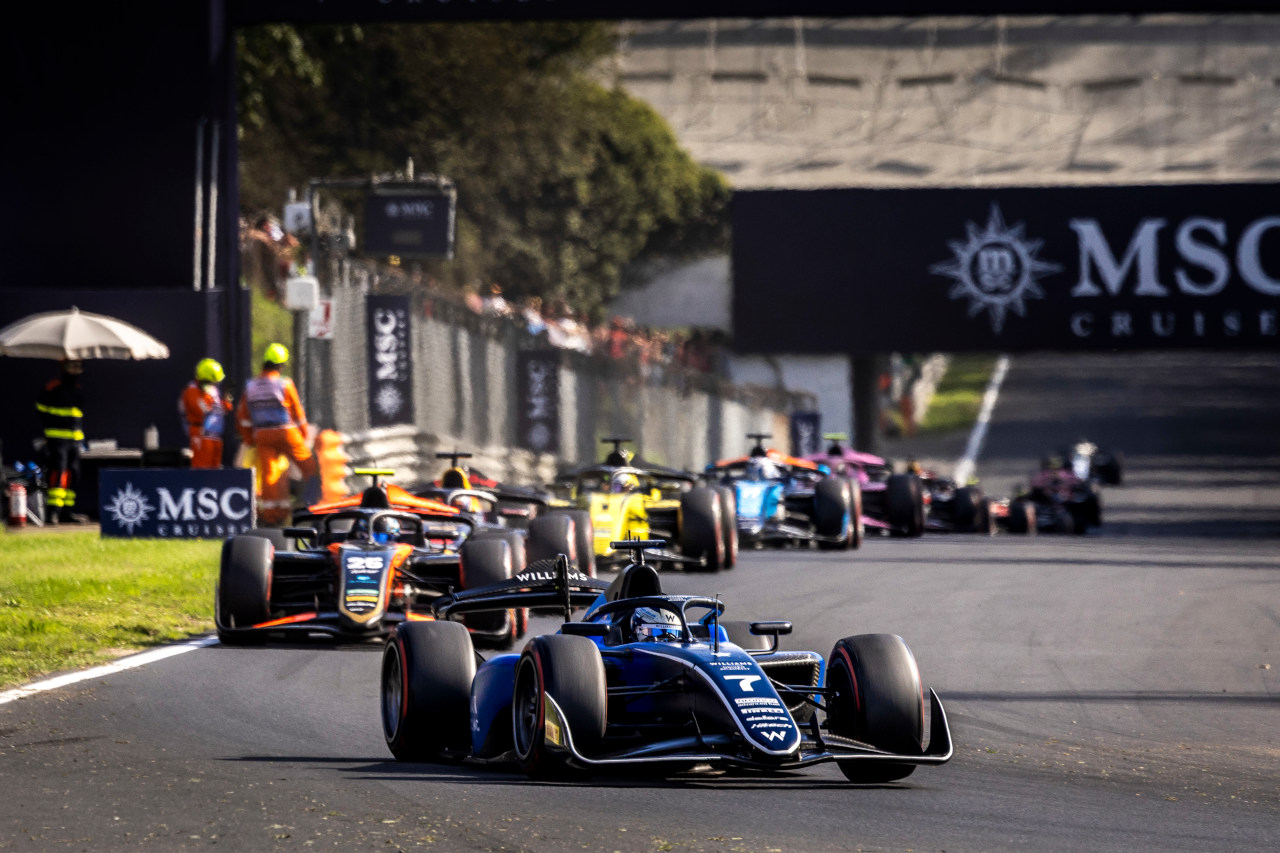 2025年FIA F2第11戦モンツァ　ルーク・ブラウニング（ハイテックTGR／ウイリアムズ育成）