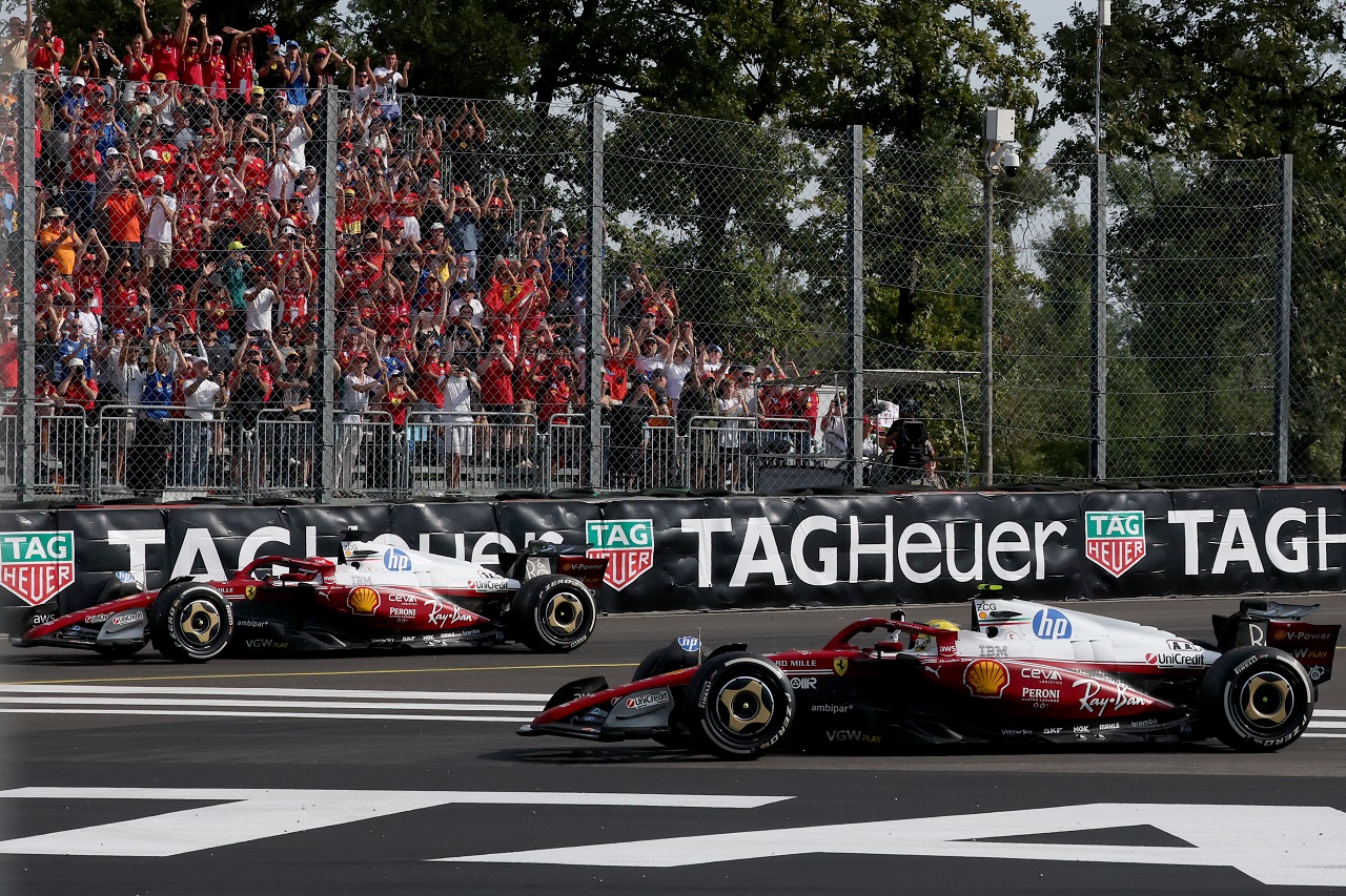 ルイス・ハミルトンとシャルル・ルクレール（フェラーリ）