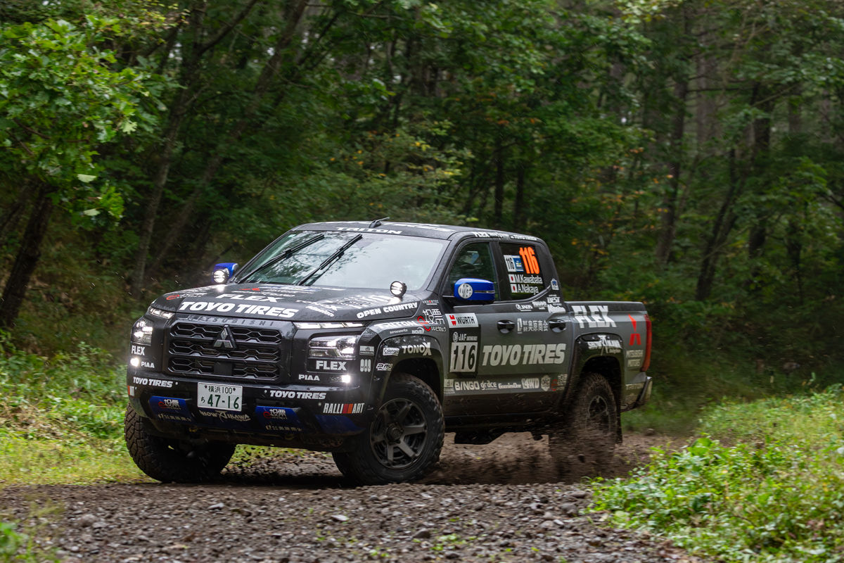 ラリー北海道で『ミツビシ・トライトン』の存在感光る。川畑真人が2度の最速タイム、竹岡圭は7位完走／XCRスプリトカップ北海道