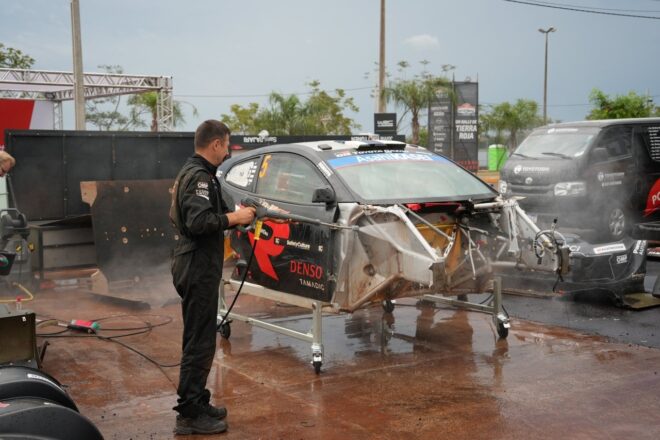 2週間でパラグアイからチリへ移動。WRCの南米2連戦に臨むTOYOTA GAZOO Racing WRTの整備・テント建設事情