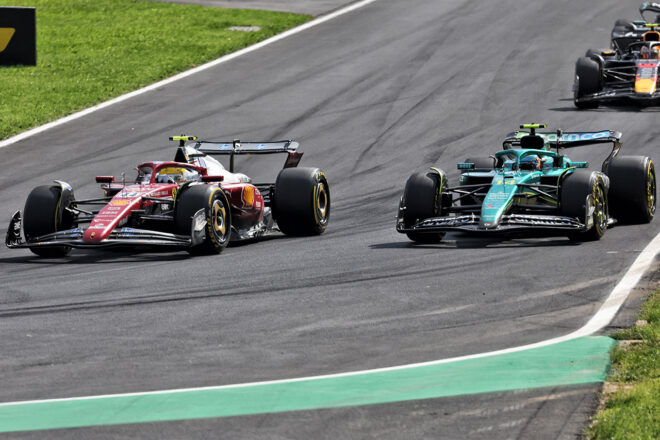 ルイス・ハミルトン（フェラーリ）＆フェルナンド・アロンソ（アストンマーティン）