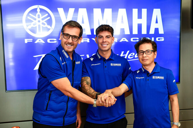 アウグスト・フェルナンデス、ヤマハMotoGPとテストライダー契約を延長。新型V4エンジン開発の一翼を担う