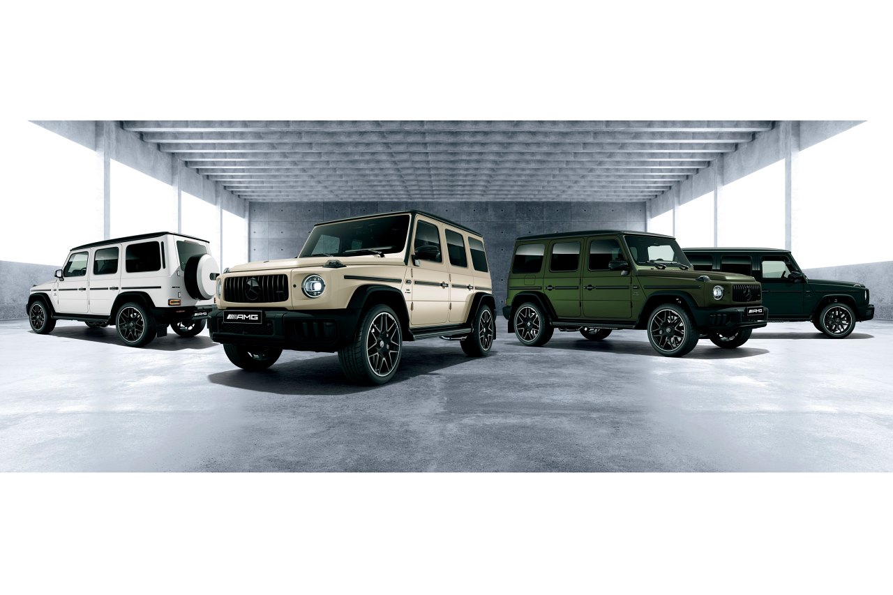 メルセデスAMG、マットペイント4色展開の『Gクラス』特別仕様車“Black Accent Edition”が登場