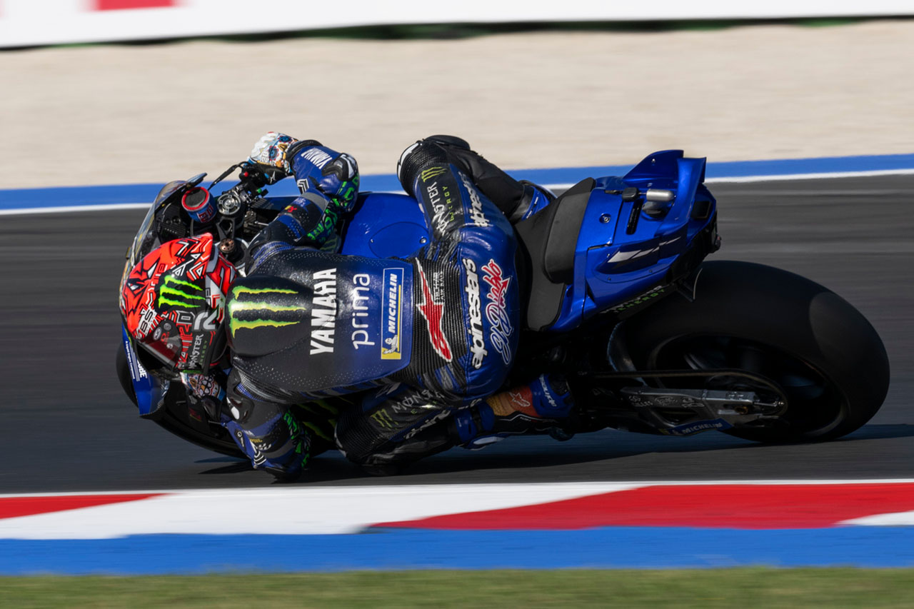 ソフトタイヤでタイムが上がらないヤマハ「タイヤによって感触が違う」とクアルタラロ／第16戦サンマリノGP