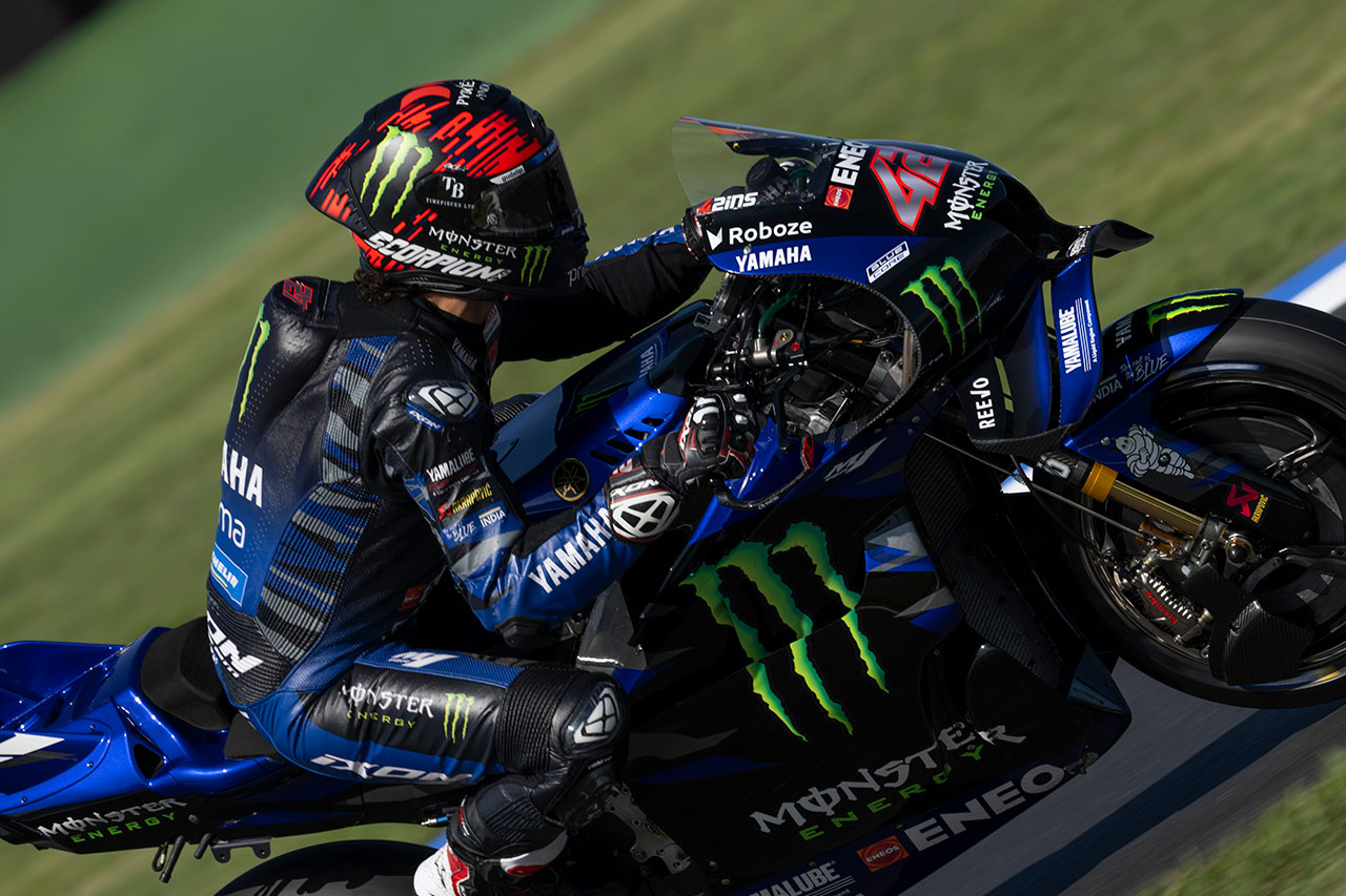 ソフトタイヤでタイムが上がらないヤマハ「タイヤによって感触が違う」とクアルタラロ／第16戦サンマリノGP