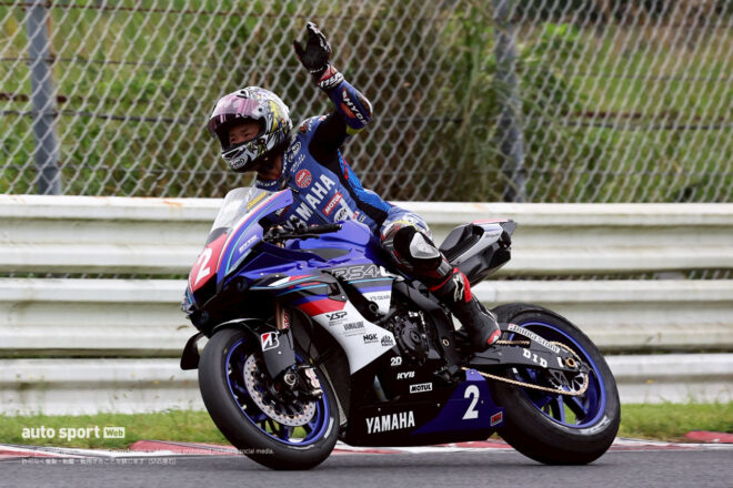 中須賀が引き離し独走優勝。最終周の雨で野左根、津田が表彰台守る／2025全日本ロード第5戦オートポリス JSB1000 レース1