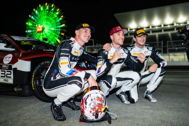 チームWRTのラファエレ・マルチェッロ／ケルビン・ファン・デル・リンデ／シャルル・ウィーツ（32号車BMW M4 GT3エボ）