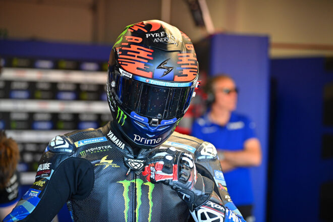 ヤマハ：クアルタラロ、予選3番手もスプリントで転倒「リヤに奇妙な感触があった」／第16戦サンマリノGP