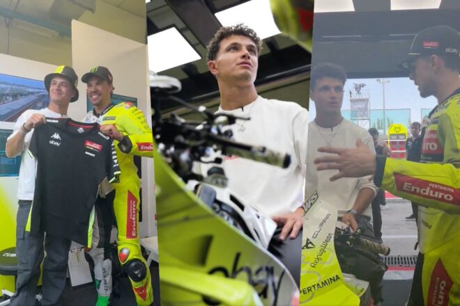 イタリアが溺愛する“カルチョ”と“モト”をF1ドライバーらが堪能。そのレーダーは角田も捕捉！